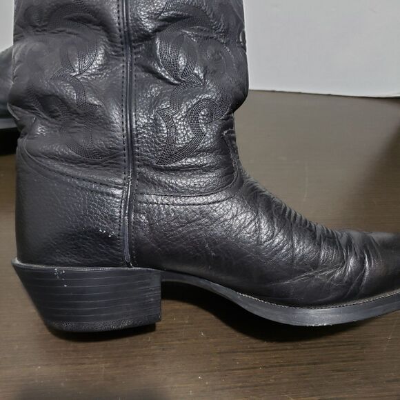 Tony Lama RR4002 Black Leather  Men\'s Cowboy  Boots 11D main image 3